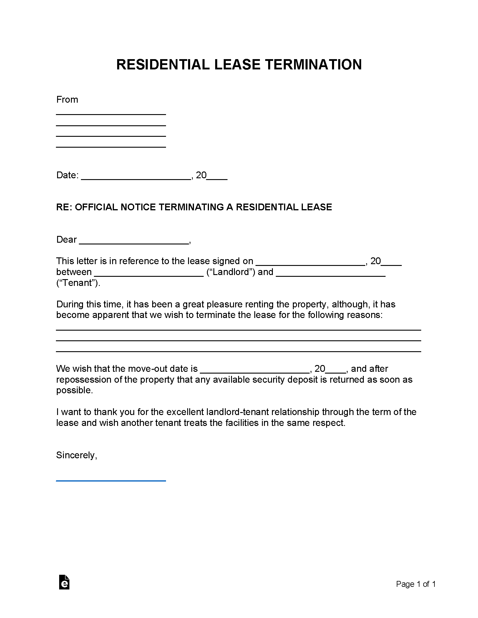 day lease termination pdf