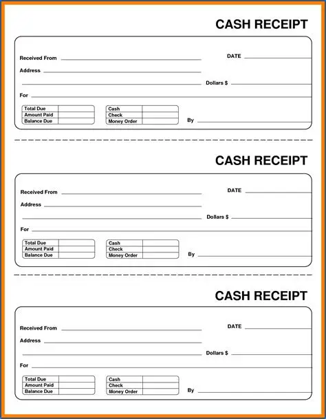 Example Cash Receipt Template Example Cash Receipt Template