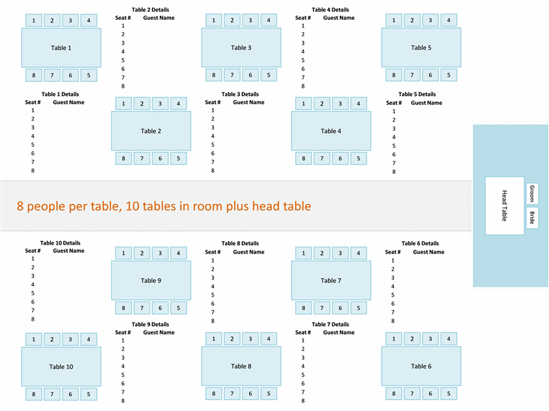 Example Seating Chart Template Example Seating Chart Template