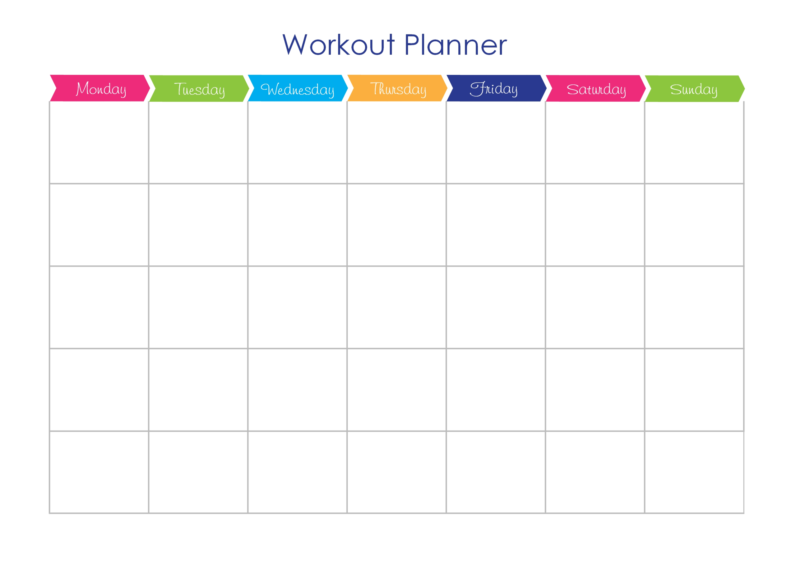 Example Workout Schedule Template Example Workout Schedule Template