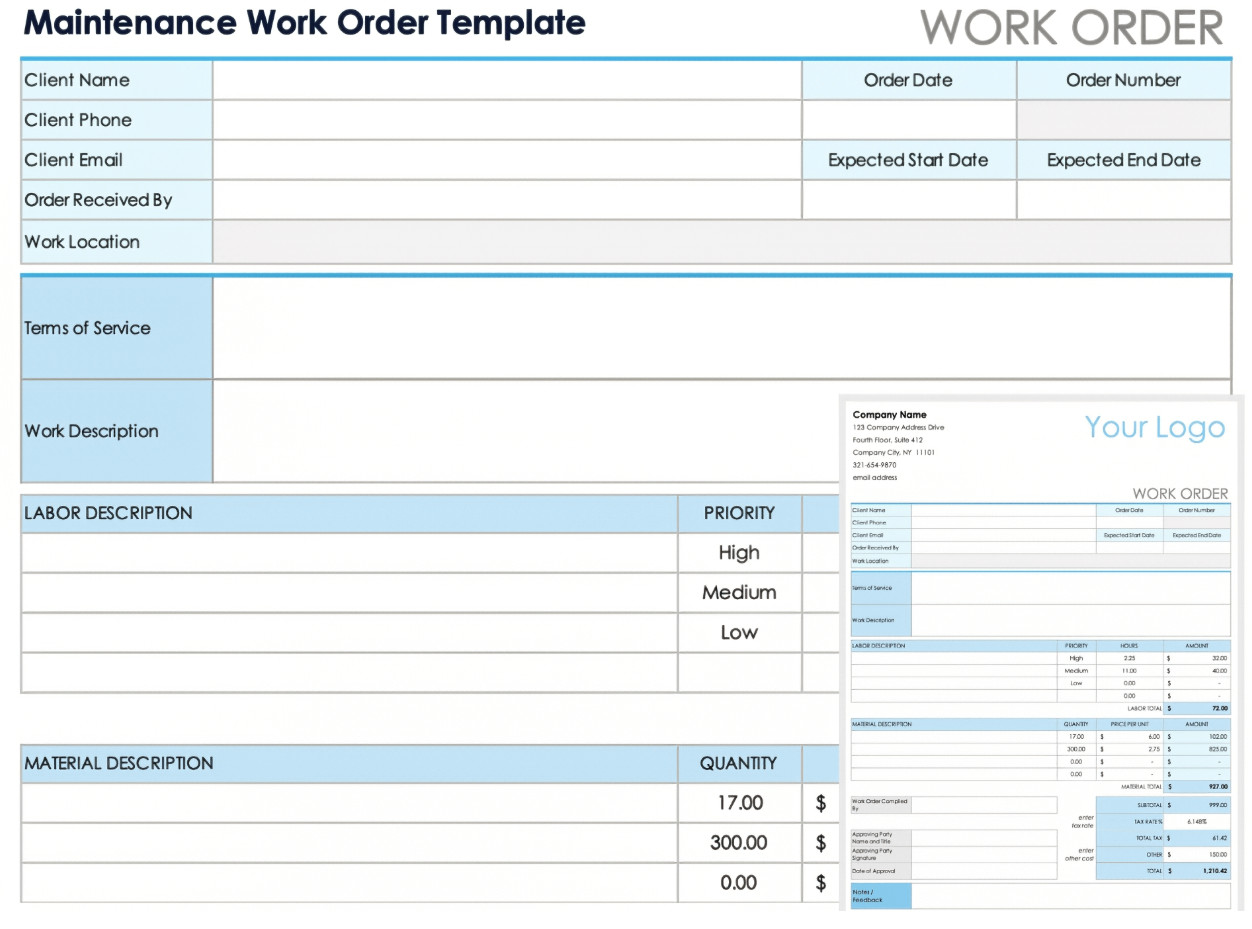 Example of Service Order Template Example of Service Order Template