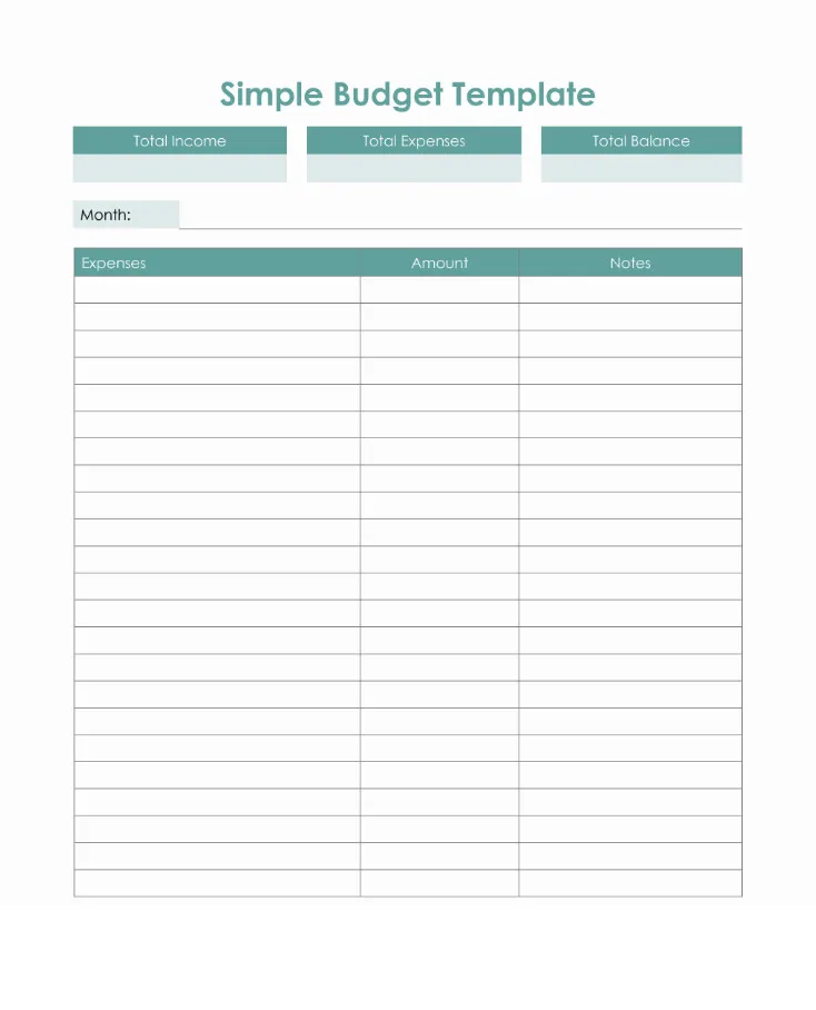 Expense Budget Template Free Expense Budget Template Excel