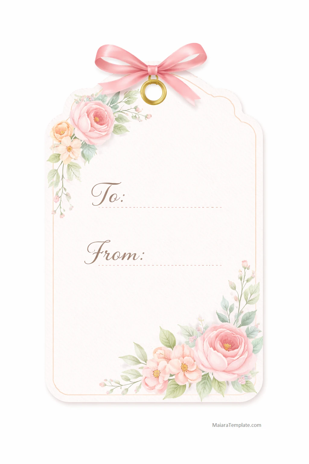 Gift Tag Template Gift Tag Template