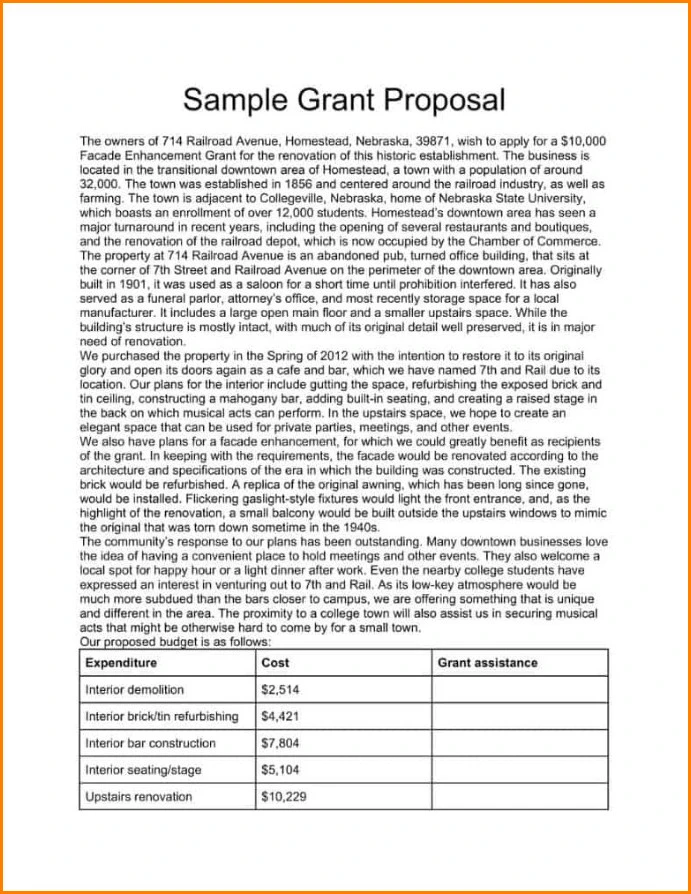 Grant Proposal Template