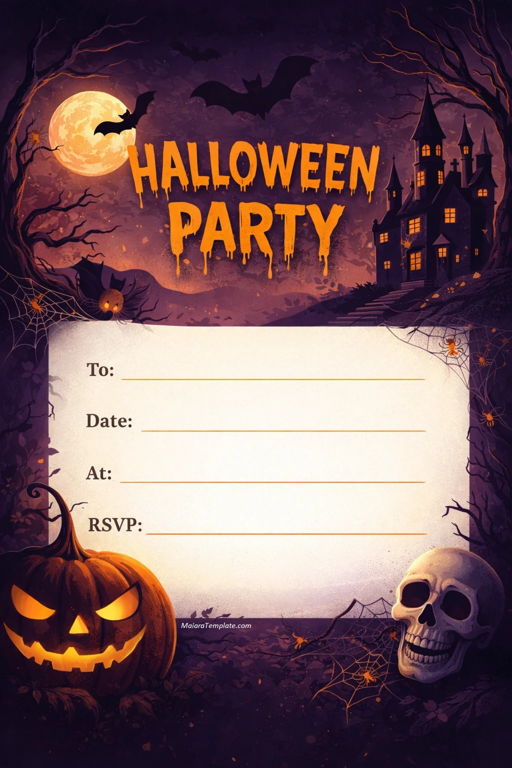 Halloween Party Invitation Template Halloween Party Invitation Template