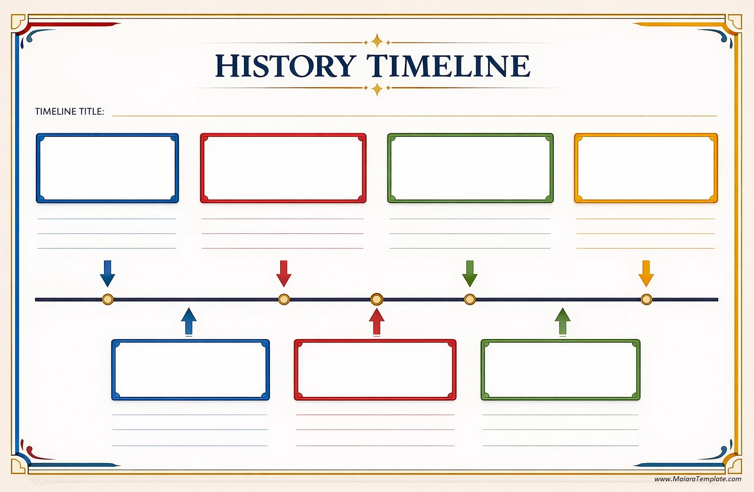 History Timeline Template Simple Blank History Timeline Template