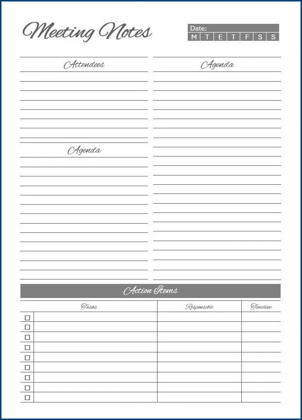 Meeting Notes Template