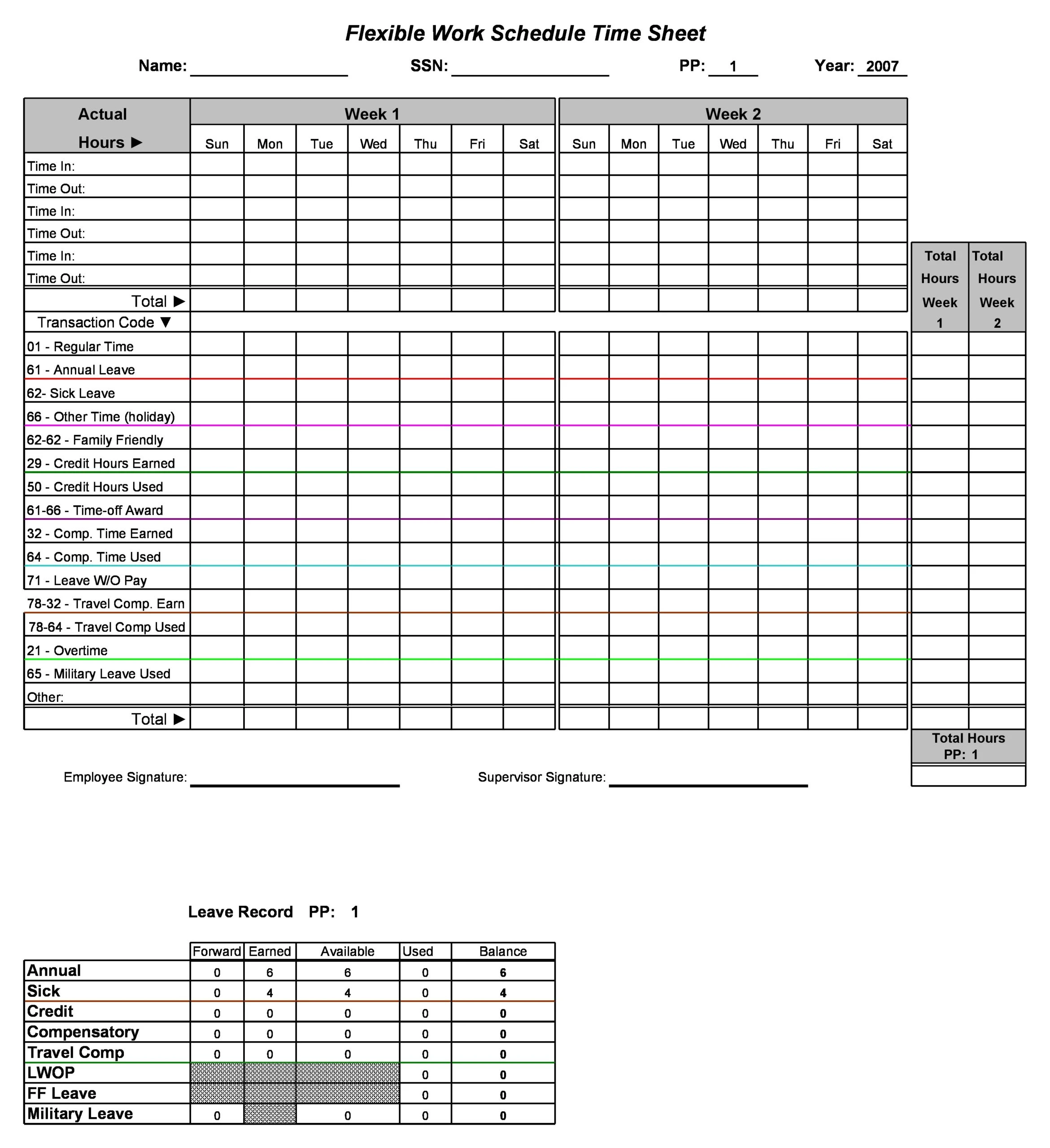 Monthly Employee Schedule Template Sample