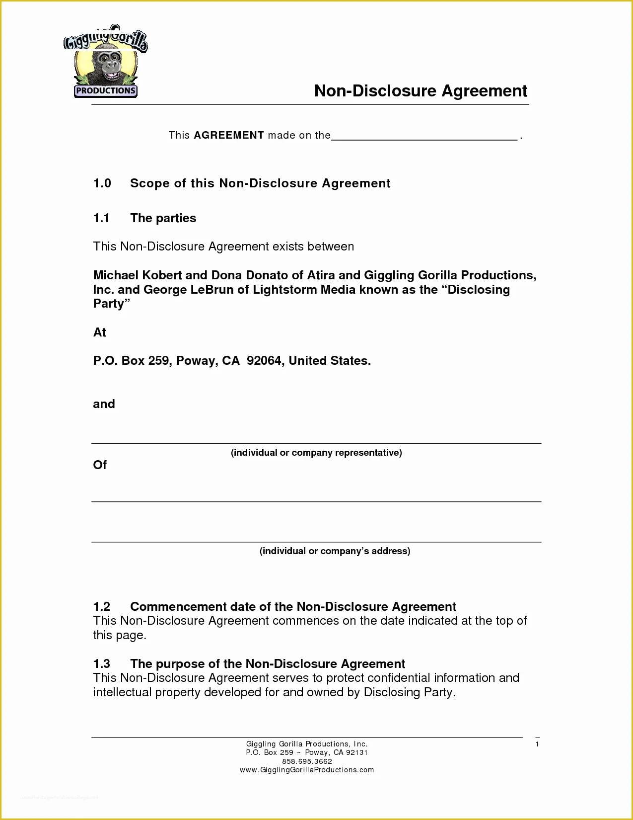 NDA Disclosure Agreement Template NDA Disclosure Agreement Template Word