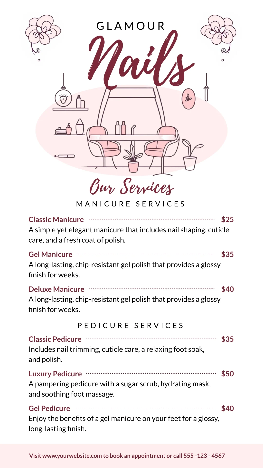 Nail Salon Price List Template Sample Nail Salon Price List Template Sample