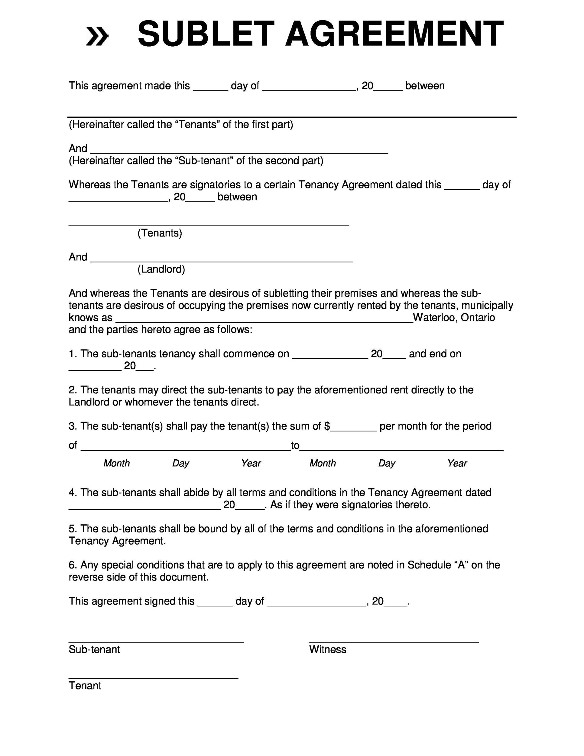 Office Sublease Agreement Template Example Office Sublease Agreement Template Example