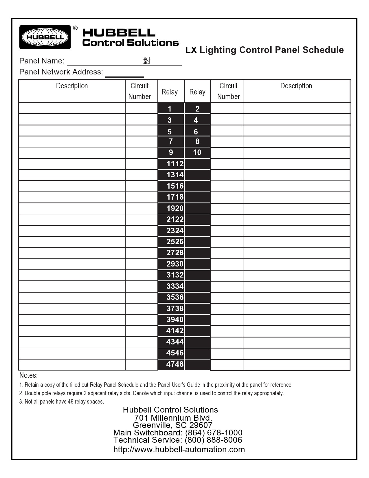 Panel Schedule Template Sample Panel Schedule Template Sample