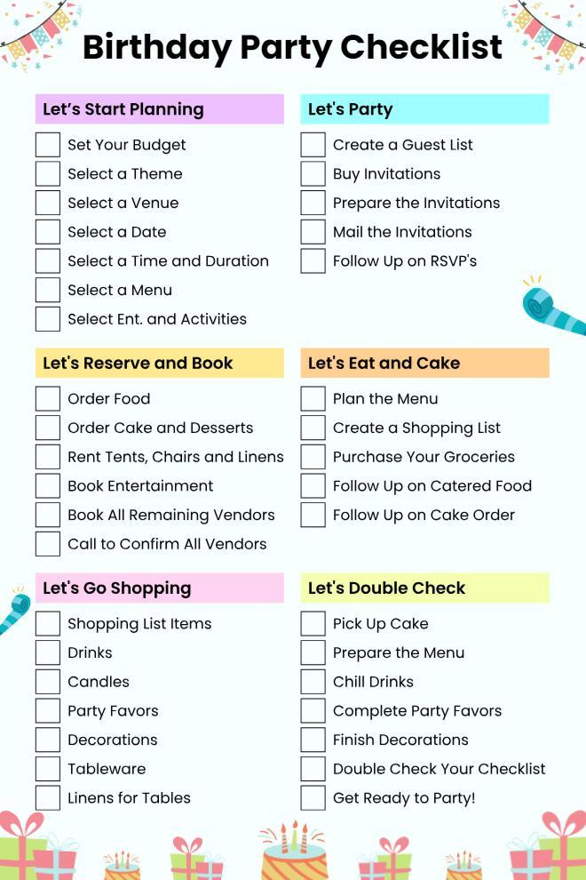 Party Planner Checklist Template Sample Party Planner Checklist Template Sample