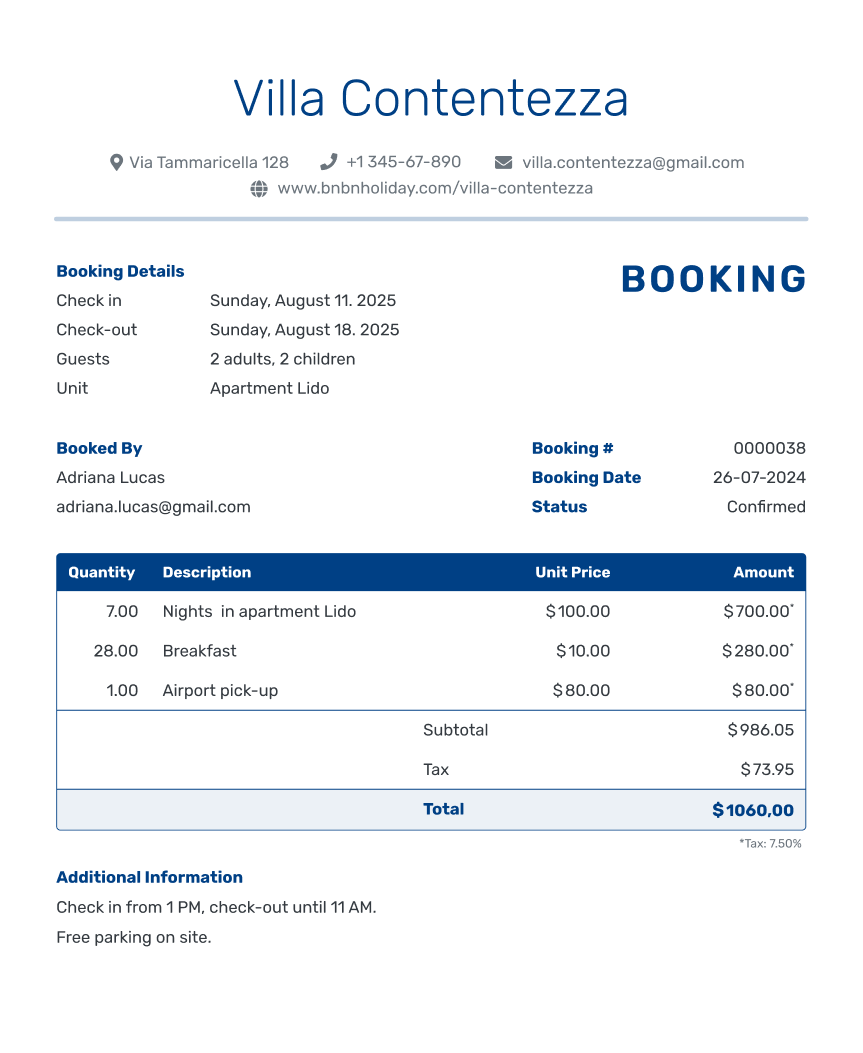 Property Tax Receipt Template