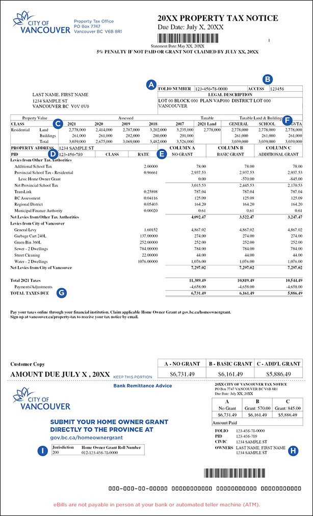 Property Tax Receipt Template