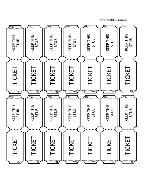 Raffle Tickets Template