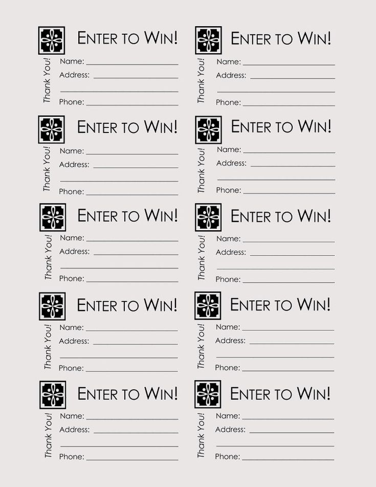 Raffle Tickets Template