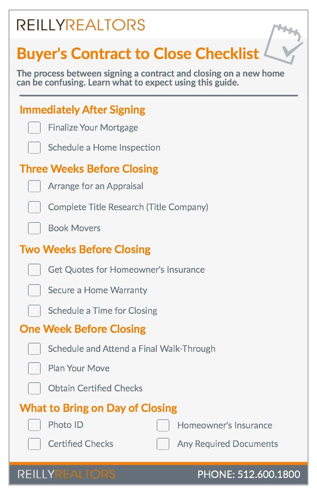 Real Estate Closing Checklist Template