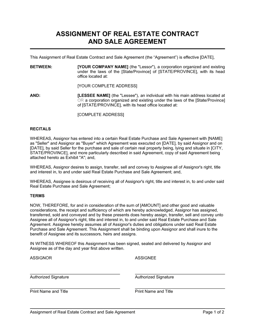 Real Estate Sale Agreement Template Real Estate Sale Agreement Template