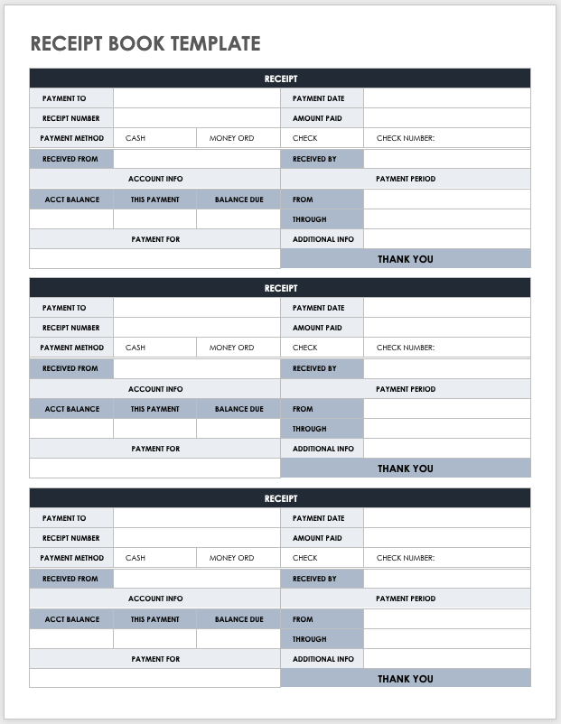 Receipt Book Template Sample Receipt Book Template Sample