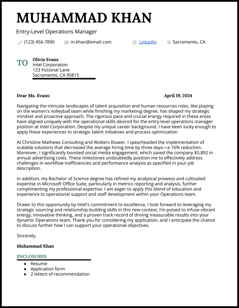 Recommendation Letter Template for Employee from Manager