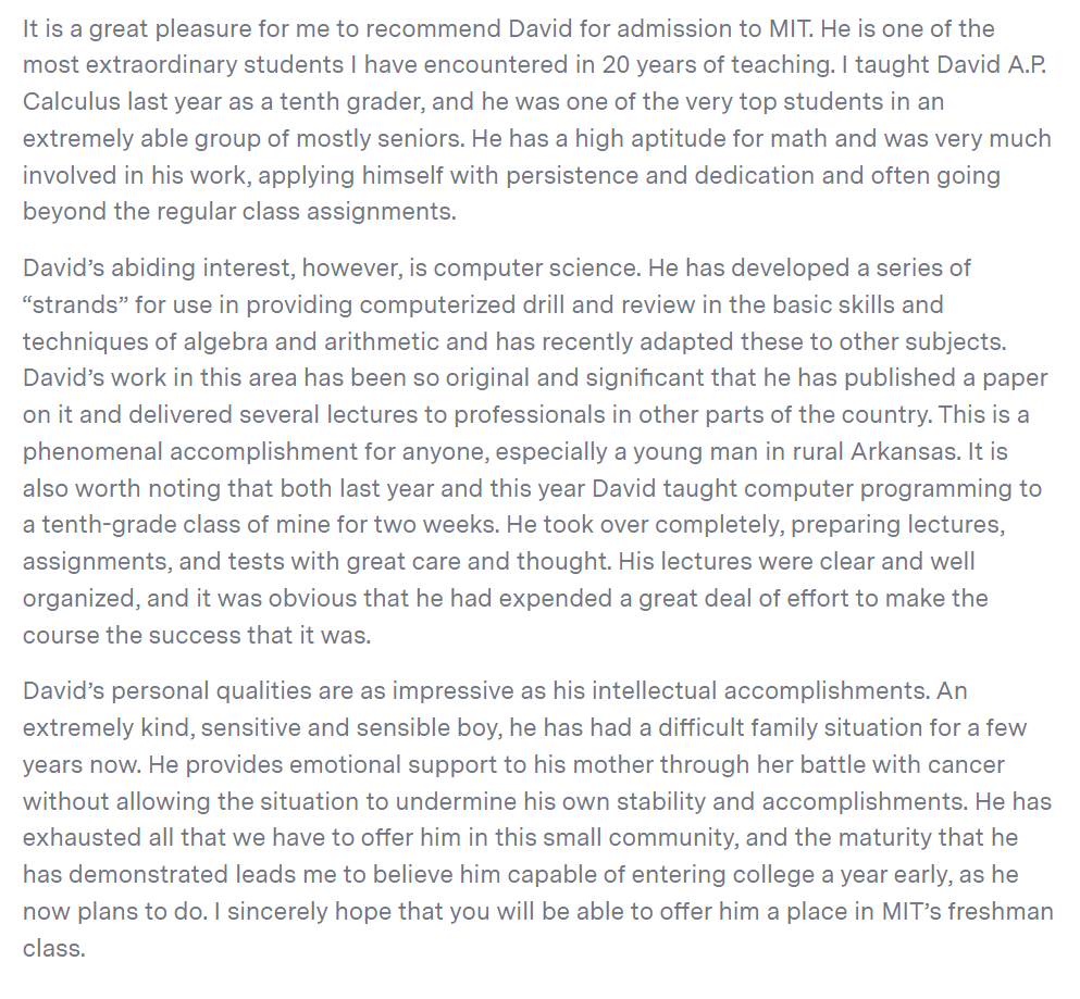 Recommendation Letter Template for Students
