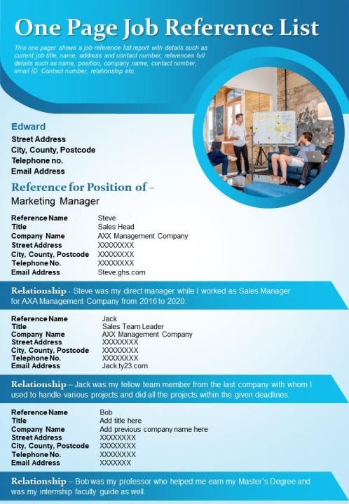 Reference Page Template