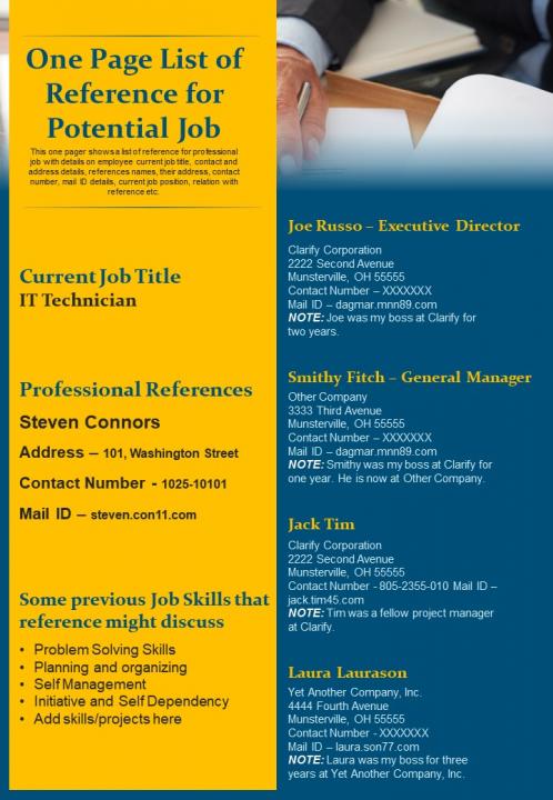 Reference Page Template