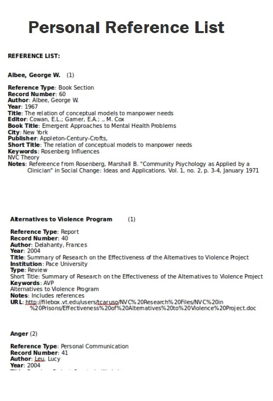 Reference Page Template