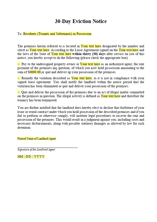 Rent Payment Agreement Template