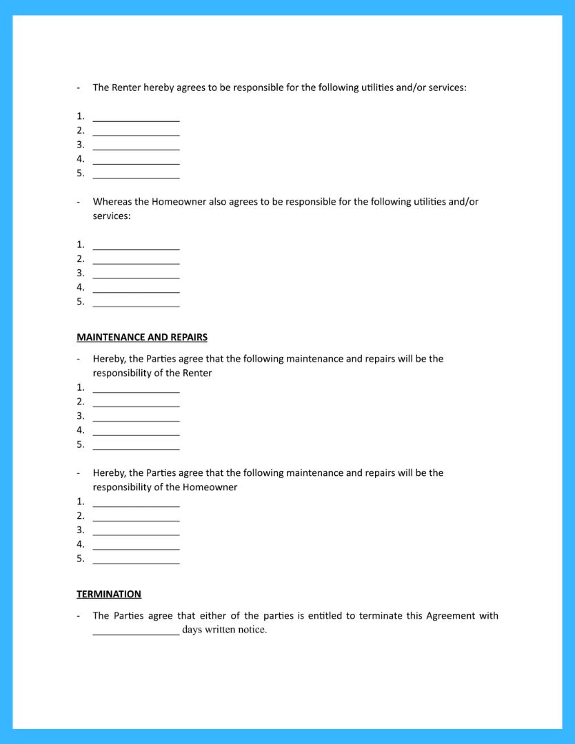 Rent Payment Agreement Template