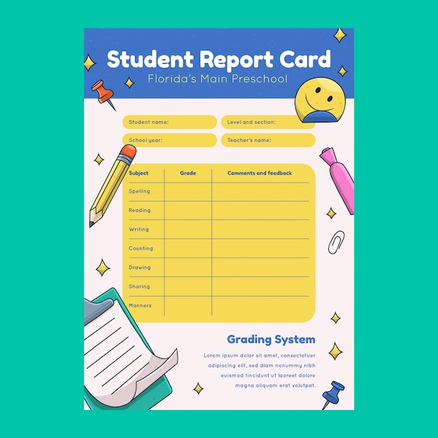 Report Card Template