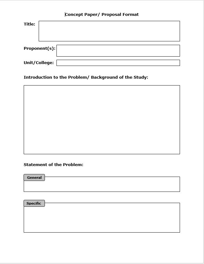Research Paper Template