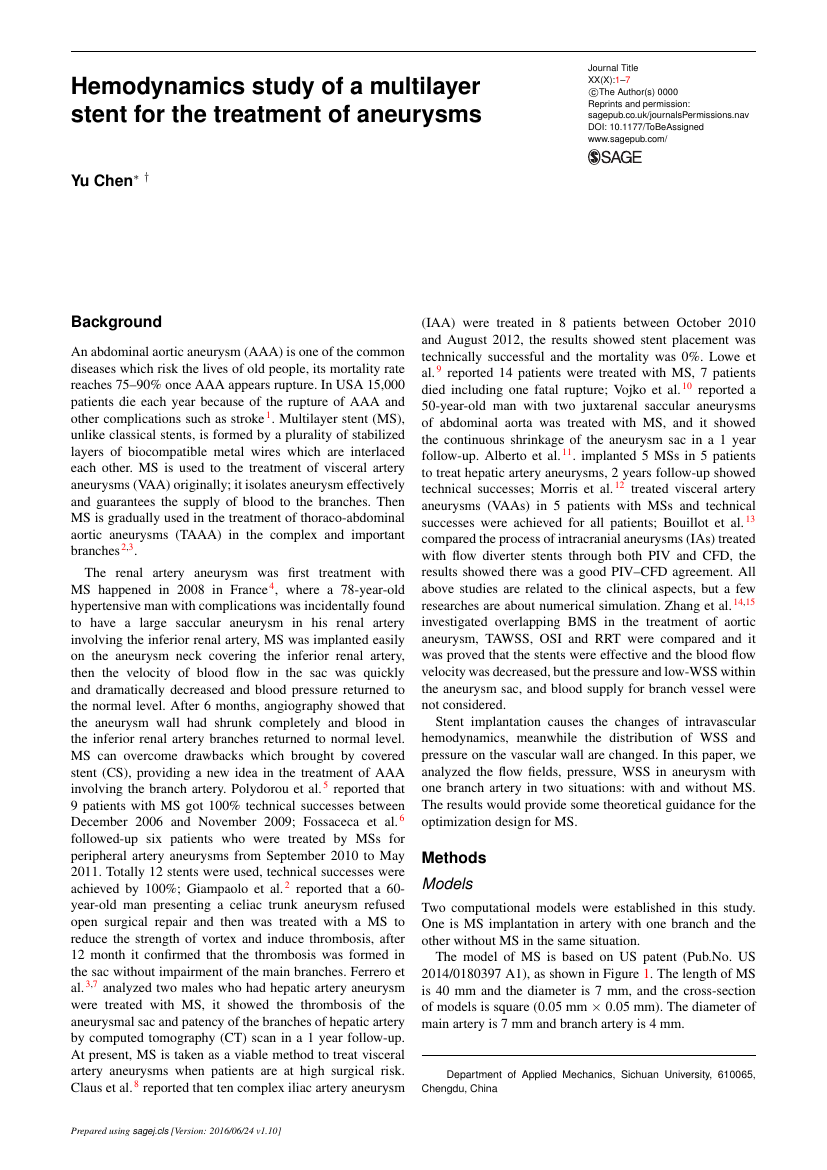 Research Paper Template