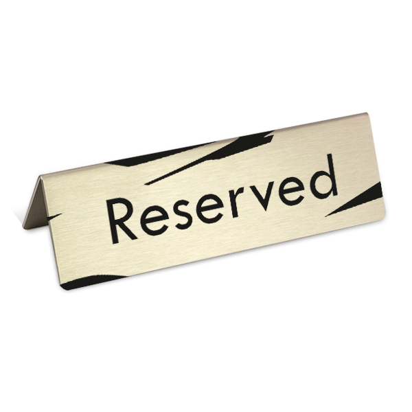Reserved Table Sign Template