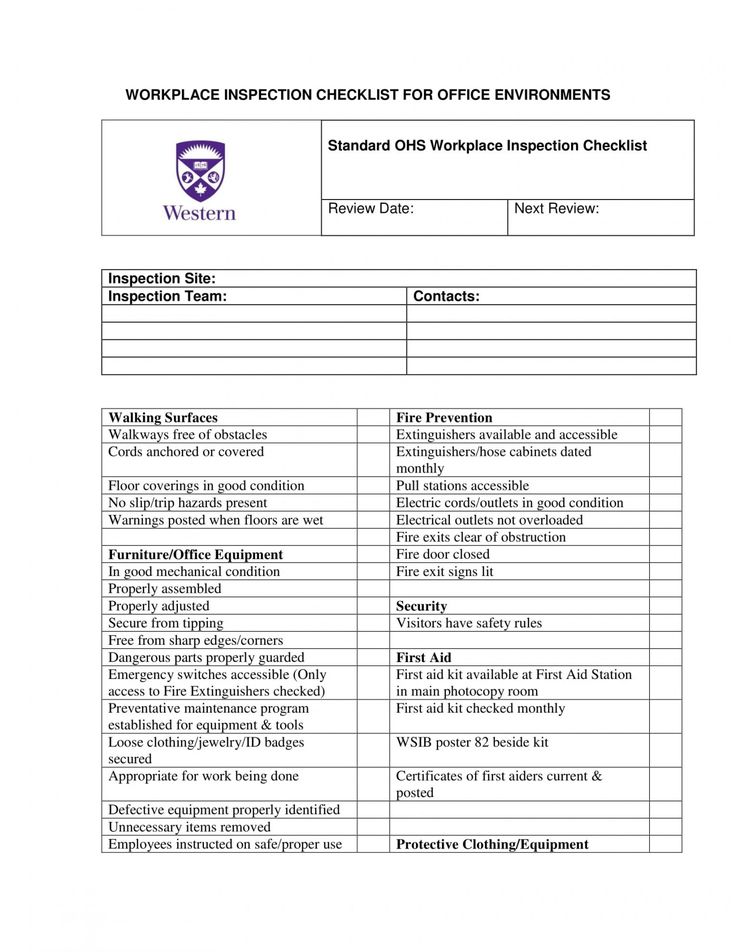 Residential Electrical Inspection Checklist Template