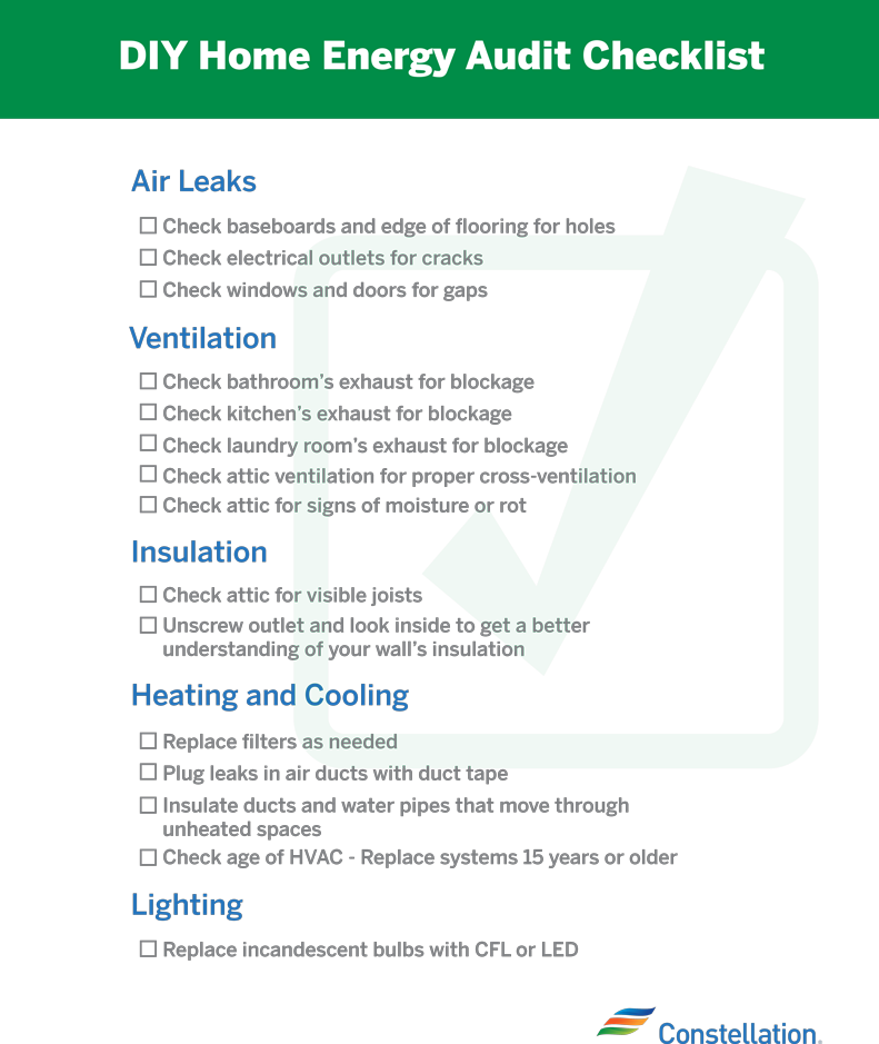 Residential Energy Audit Checklist Template