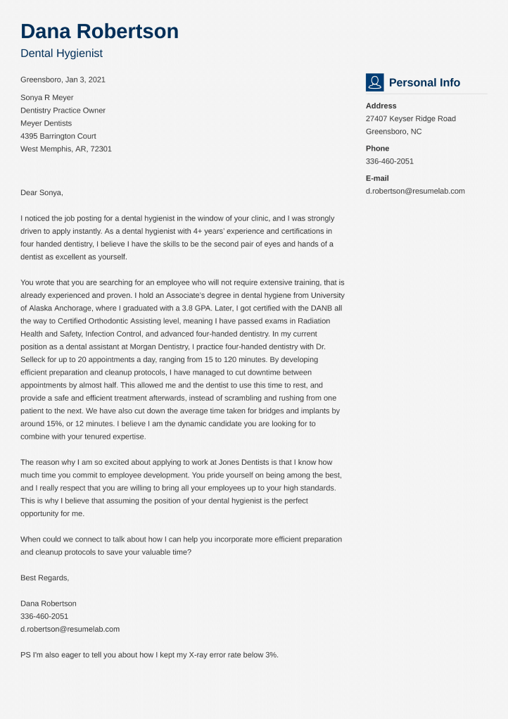 Resume Cover Letter Template
