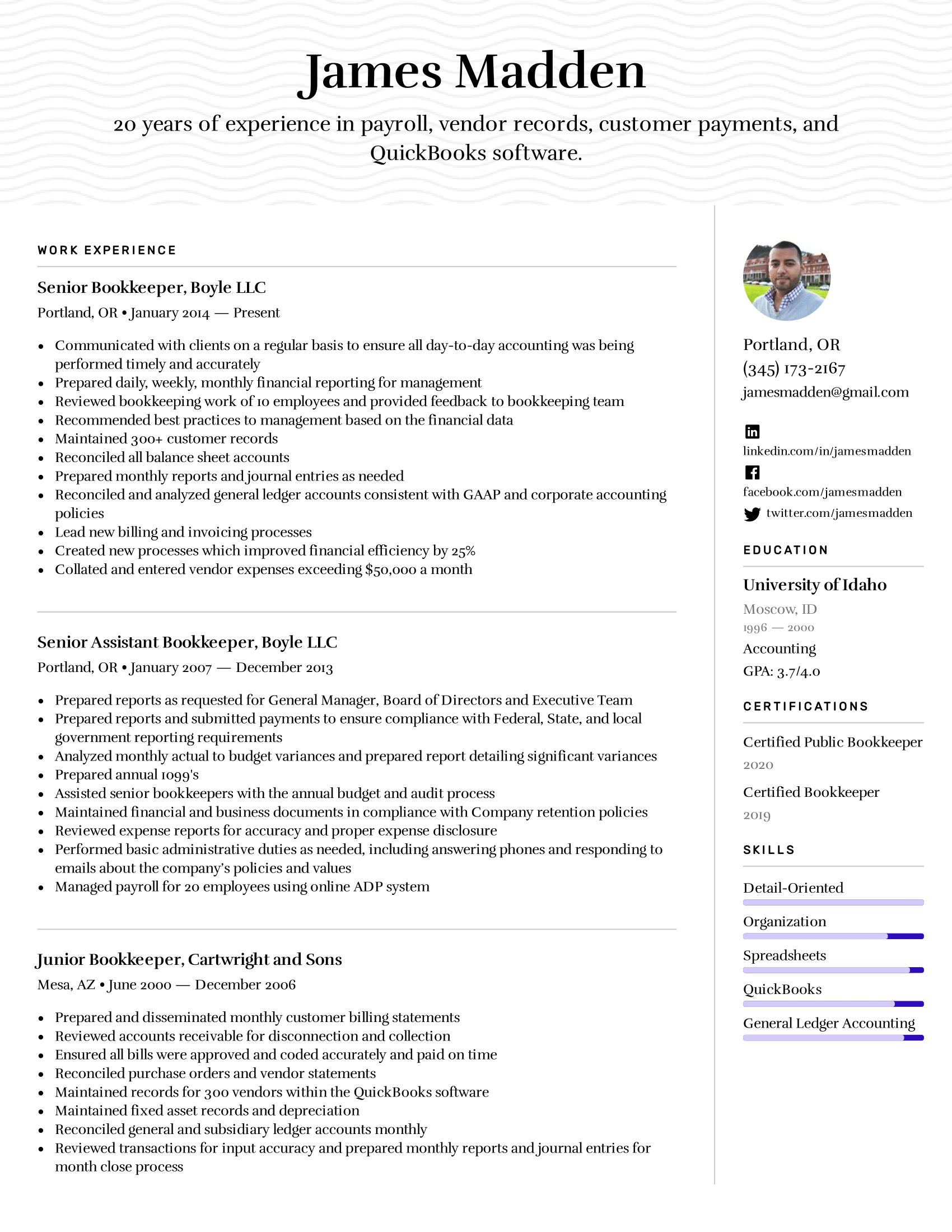 Resume References Template
