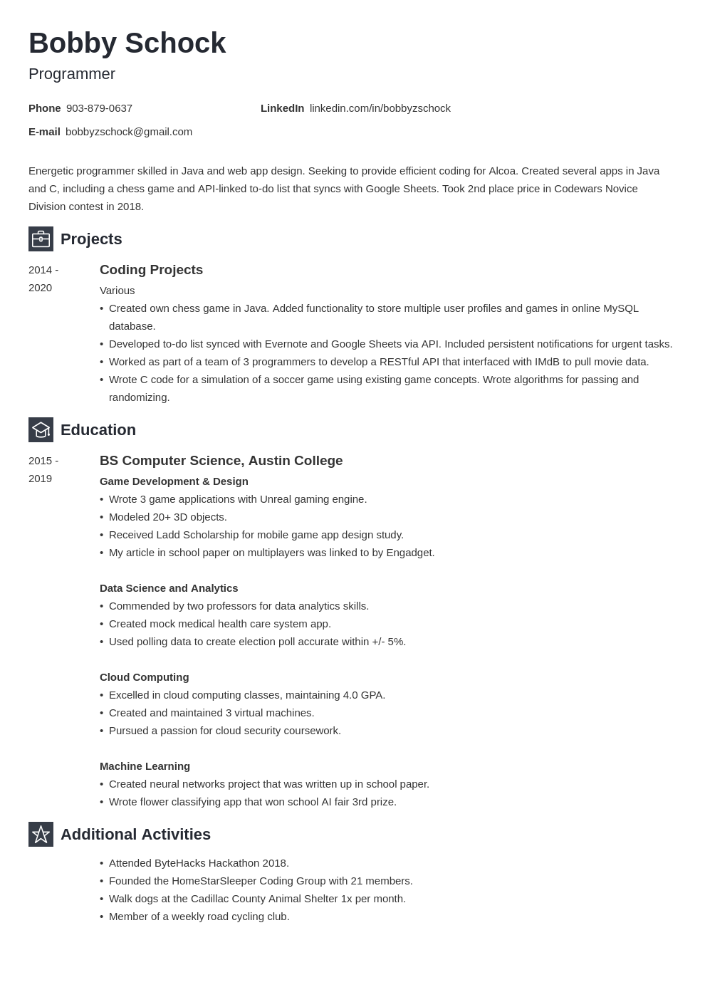 Resume With No Work Experience Template