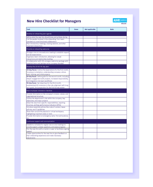 Retirement Checklist Template