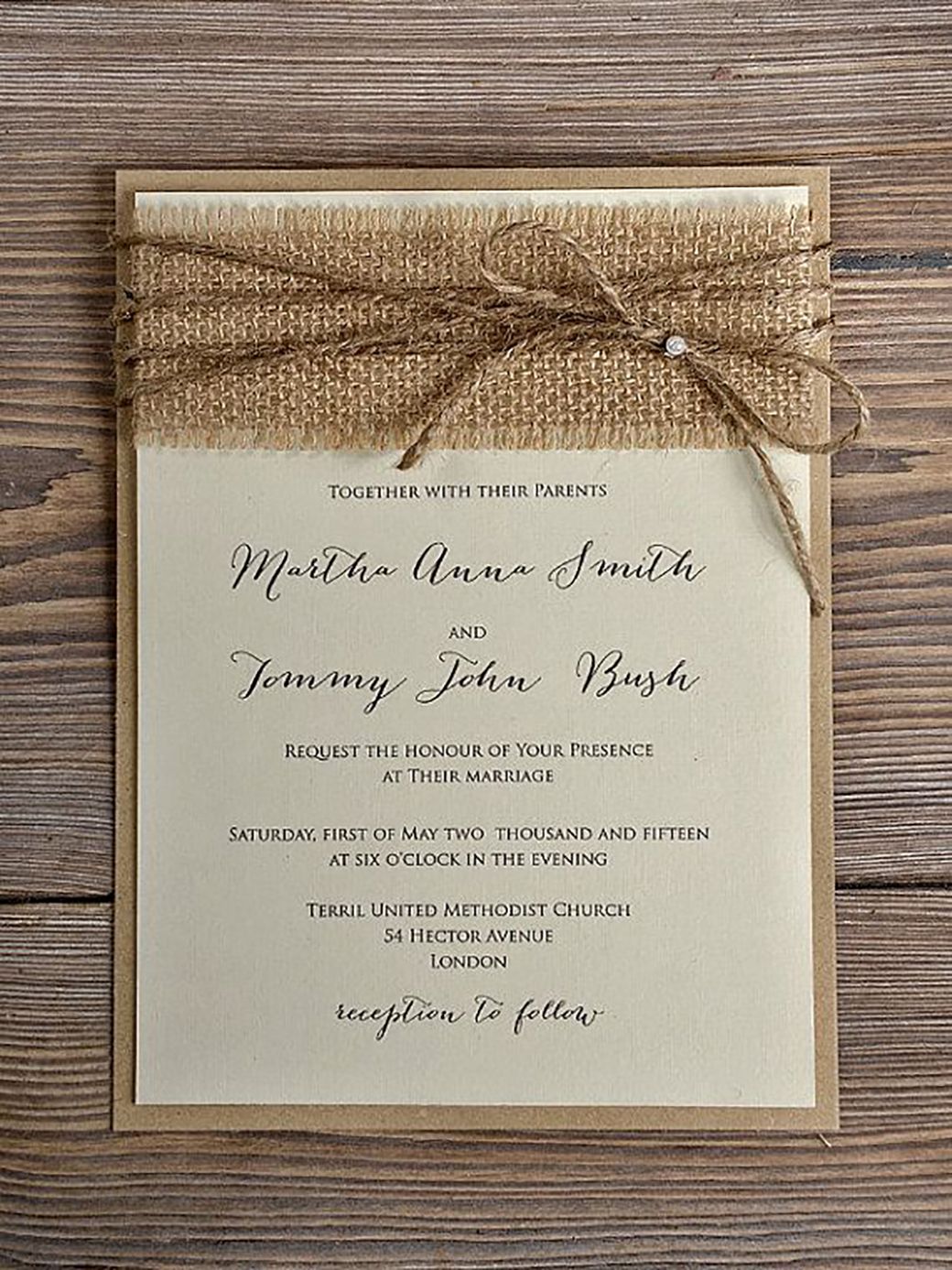 Rustic Wedding Invitation Template Rustic Wedding Invitation Template