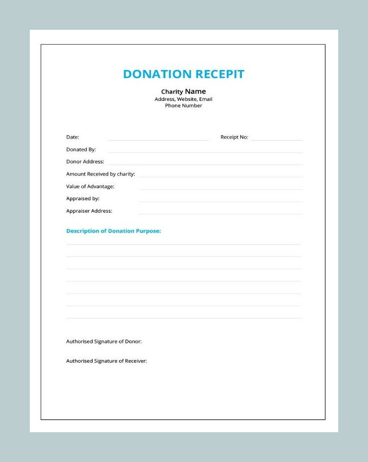 Sample Donation Receipt Template Sample Donation Receipt Template