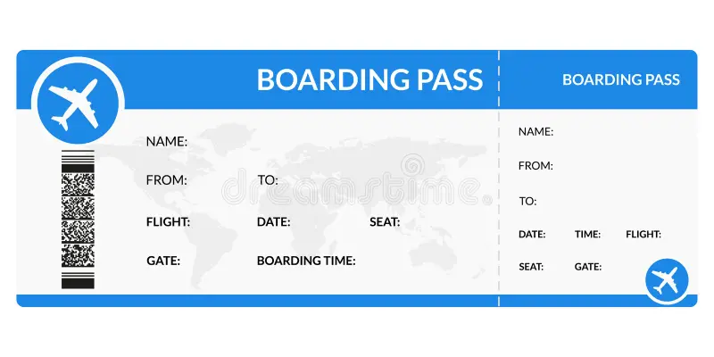 Sample Plane Ticket Template Sample Plane Ticket Template