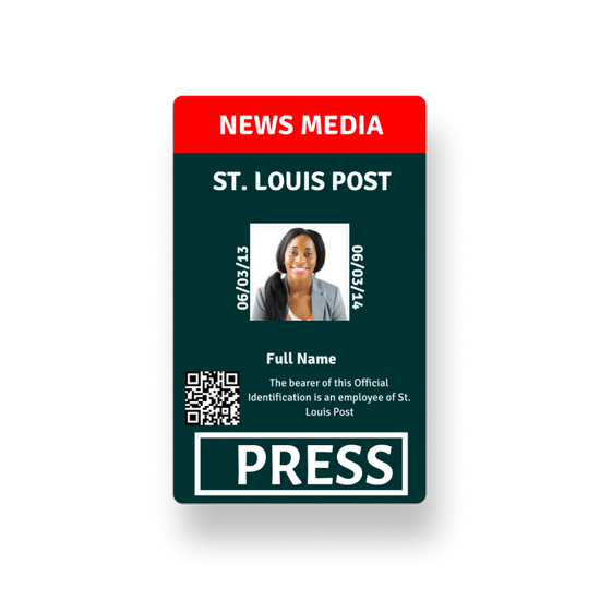 Sample Press Pass Template Sample Press Pass Template