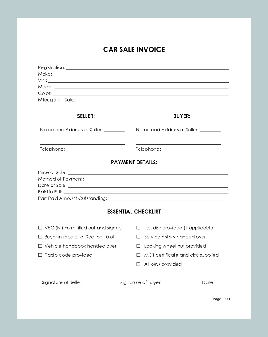 Sample Private Car Sale Receipt Template Sample Private Car Sale Receipt Template
