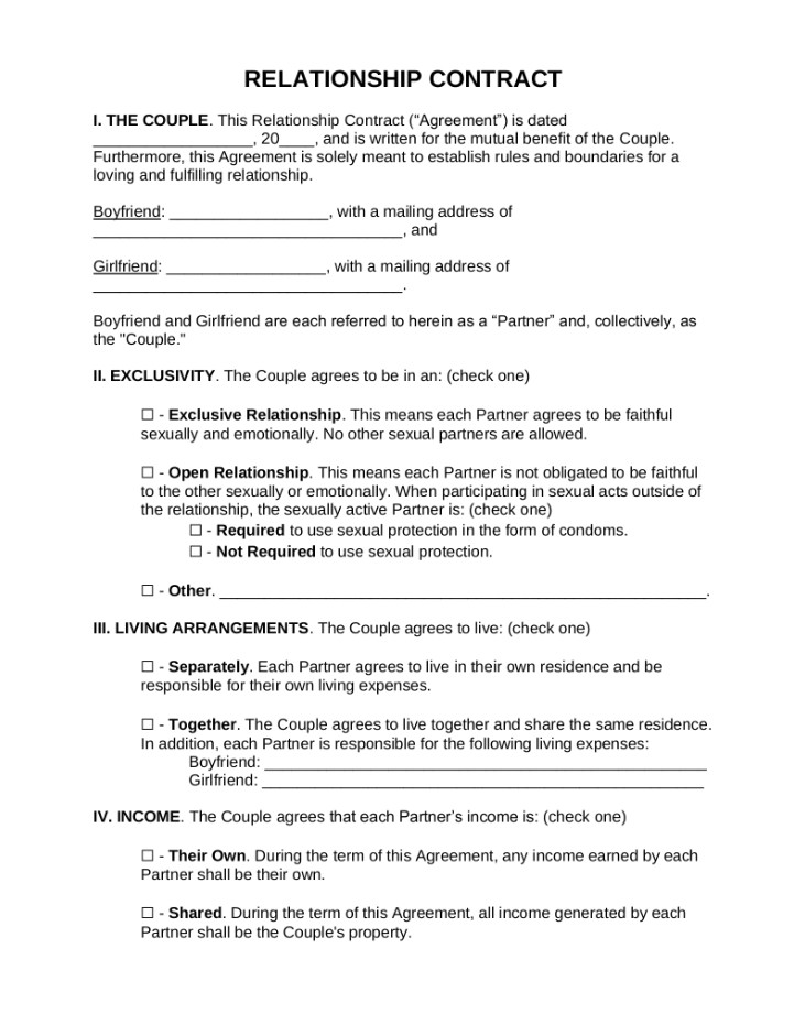 Sample Relationship Agreement Template Sample Relationship Agreement Template