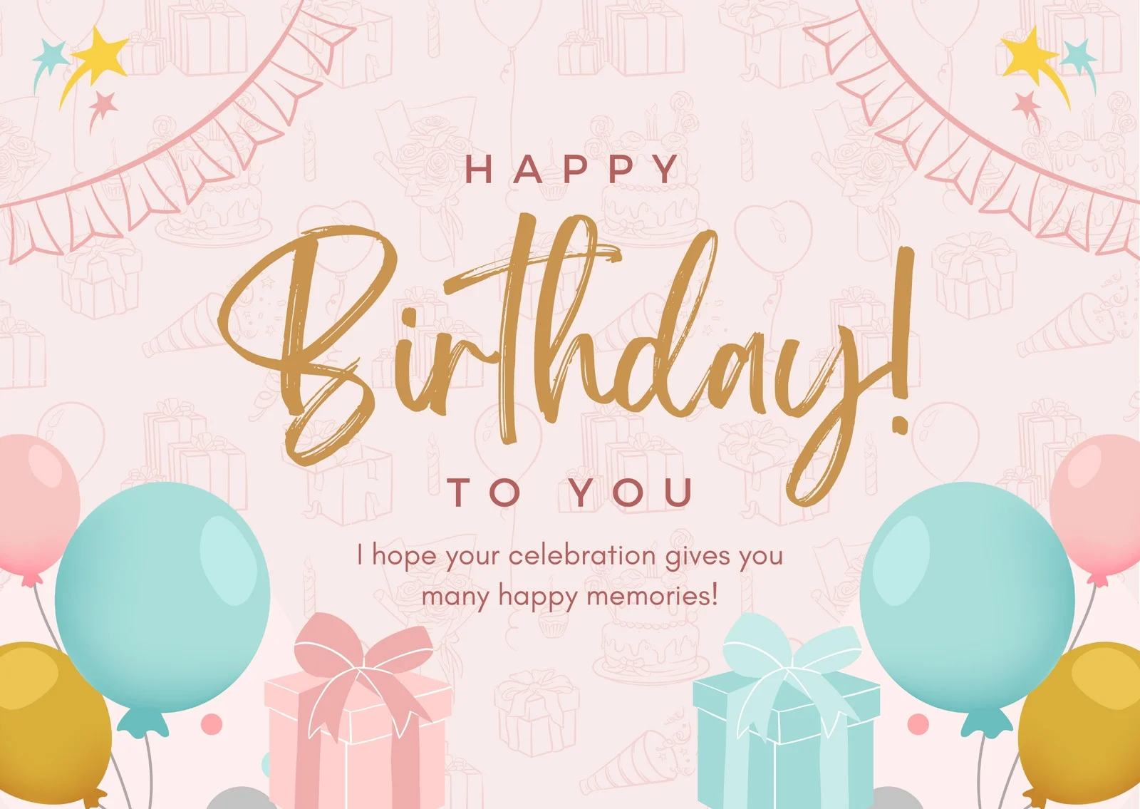 Sample of Beautiful Birthday Cards Template Sample of Beautiful Birthday Cards Template