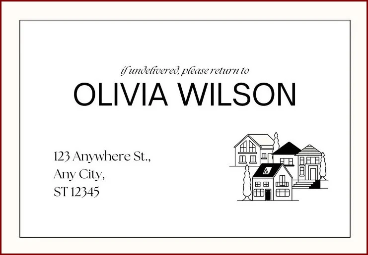 Sample of Mailing Label Template