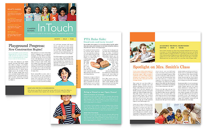 School Newsletter Template